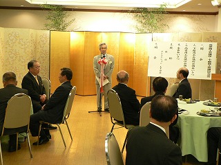 交流会・高梁商工会議所谷本会頭挨拶